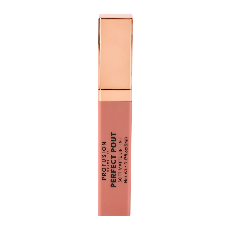 Profusion Cosmetics Perfect Pout | Soft Matte Lip Tint Lips Rosy Brown Charming,Grateful,Loyal,Confident,Humble,Curious
