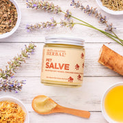 Ora's Amazing Herbal Pet Salve & Lavender Balm Antique White Jar 4 oz