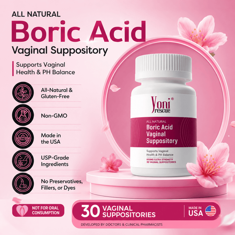 yoni rescue pH Balance - For Odor, BV, Yeast Infections & pH Balance Women Health Misty Rose 30 Capsules,60 Capsules