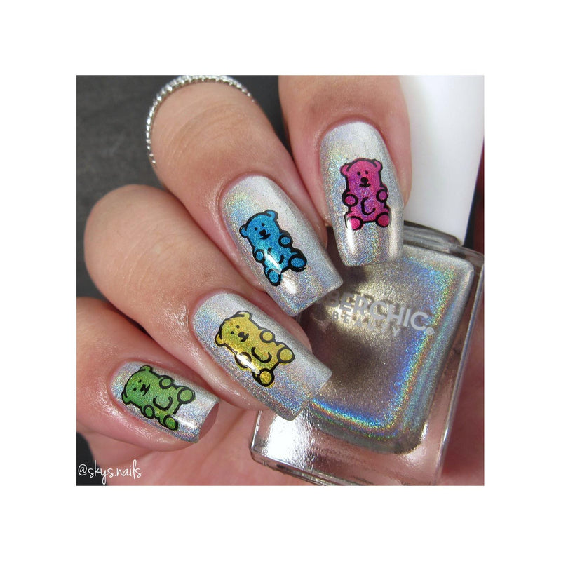 UberChic Beauty I Want Candy Stamping Plate Rosy Brown