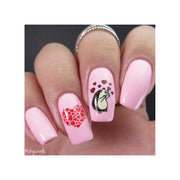 UberChic Beauty Elements of Love Stamping Plate Rosy Brown