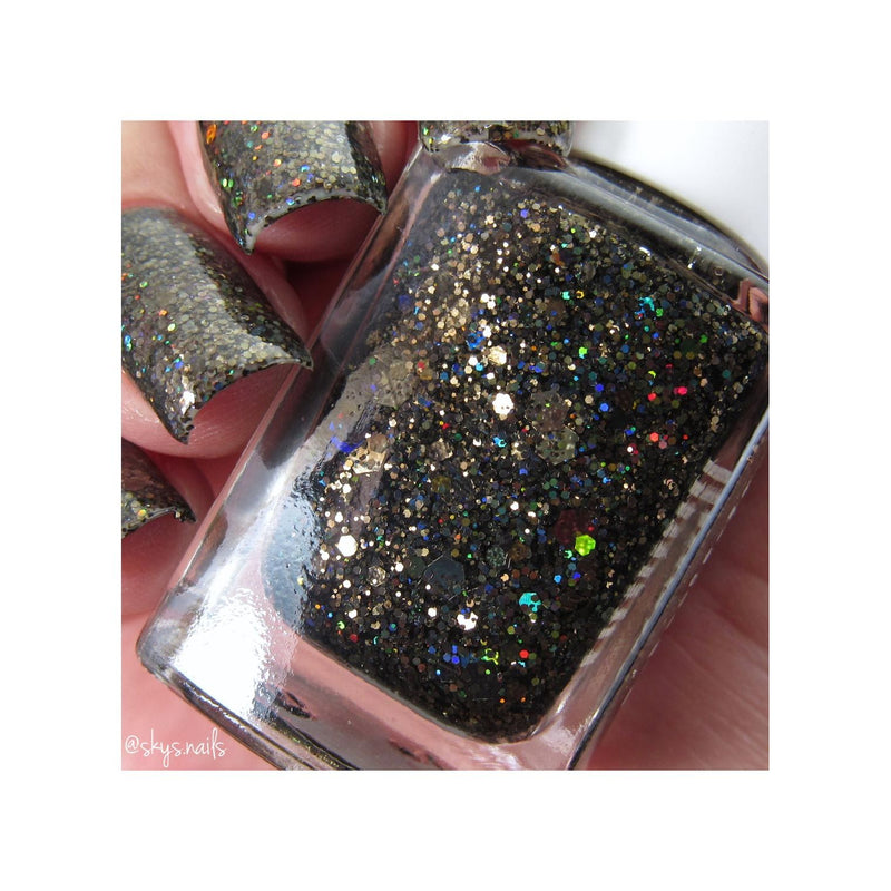 UberChic Beauty Midnight Howl - Holographic Polish Regular Polish Dark Slate Gray