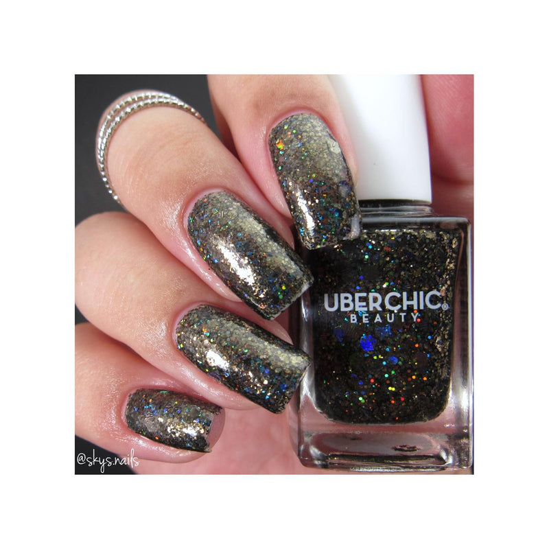 UberChic Beauty Midnight Howl - Holographic Polish Regular Polish Rosy Brown