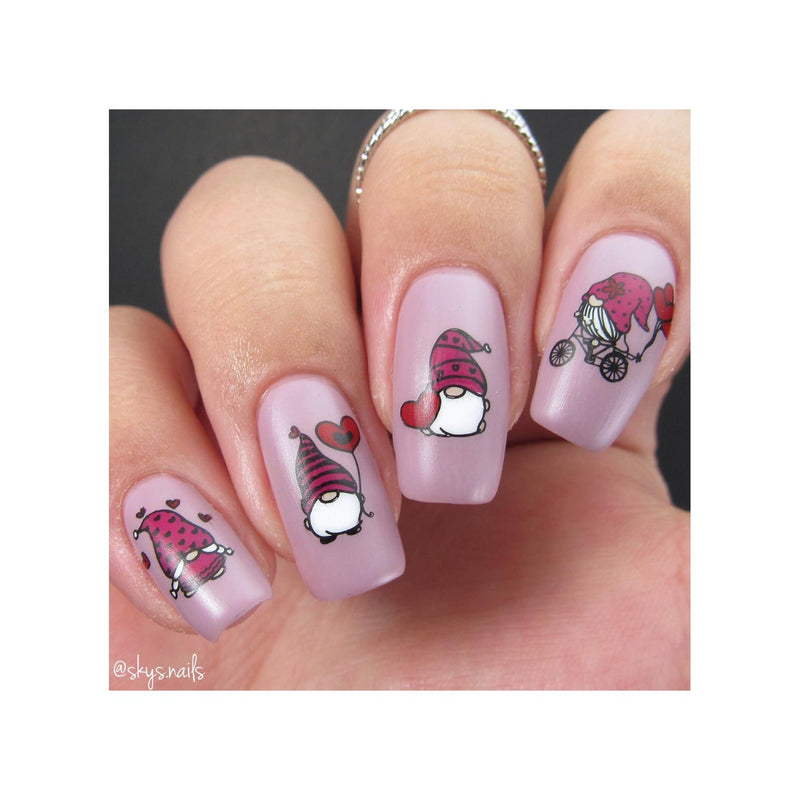 UberChic Beauty Elements of Love Stamping Plate Rosy Brown