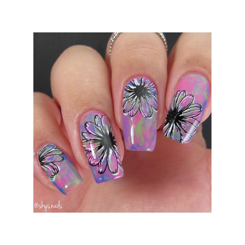 UberChic Beauty Flora & Fauna Stamping Plate Rosy Brown