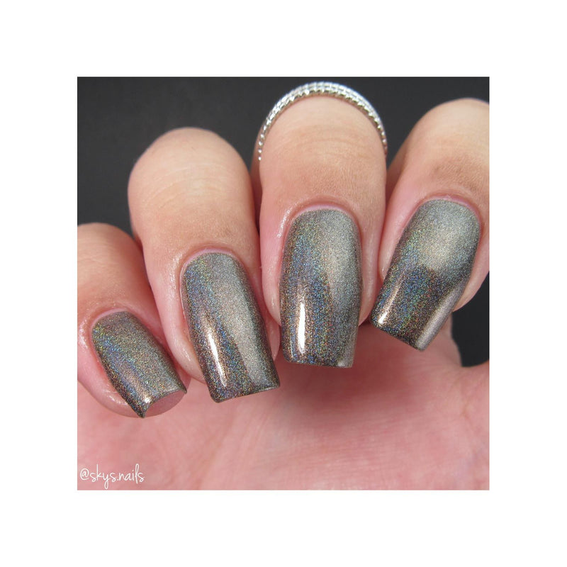 UberChic Beauty No Full Moon Required - Holographic Polish Regular Polish Rosy Brown
