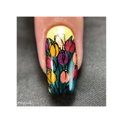 UberChic Beauty Hello Spring Stamping Plate Dim Gray