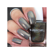 UberChic Beauty No Full Moon Required - Holographic Polish Regular Polish Rosy Brown