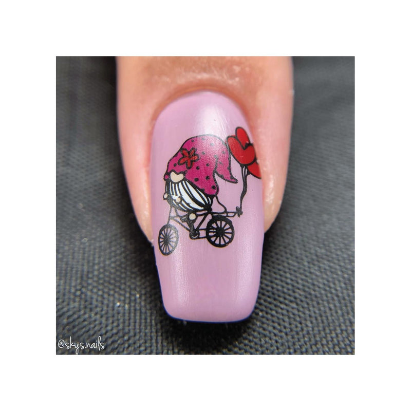 UberChic Beauty Elements of Love Stamping Plate Dark Slate Gray