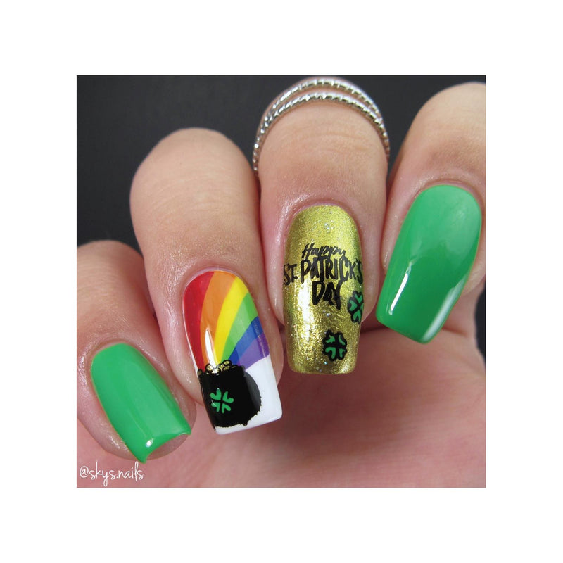 UberChic Beauty St Patrick's Day-05 Stamping Plate Rosy Brown