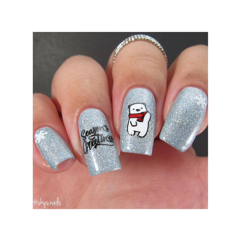 UberChic Beauty It's A Season Of Joy Stamping Plate Rosy Brown