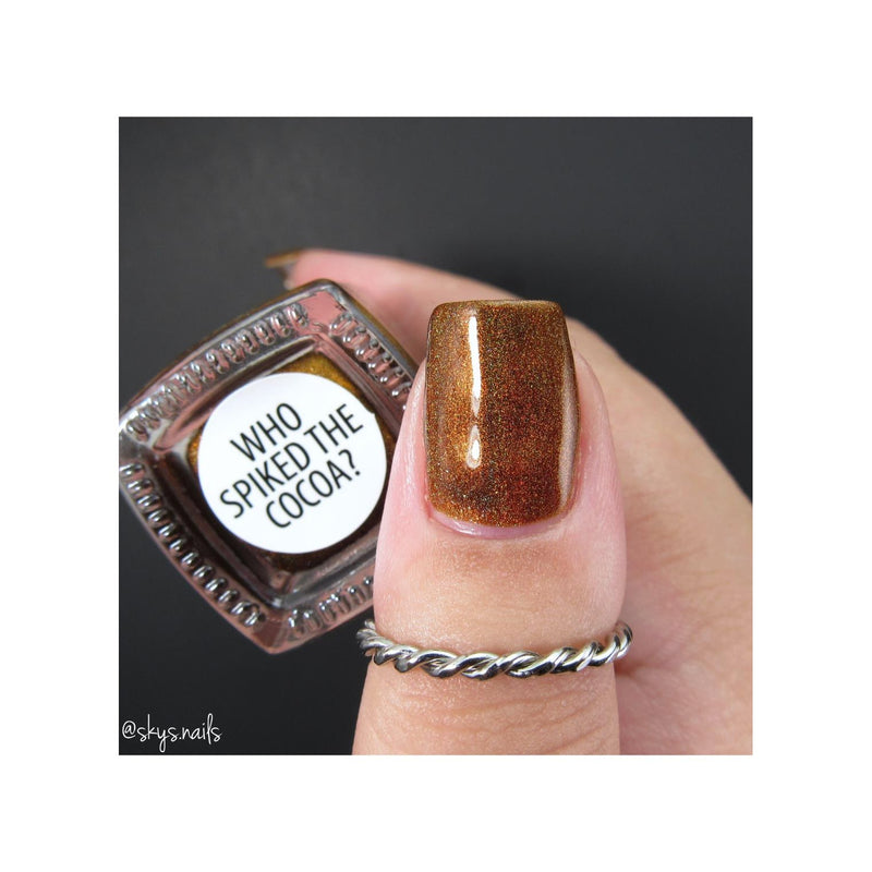 UberChic Beauty Who Spiked The Cocoa? - Holographic Polish Regular Polish Tan