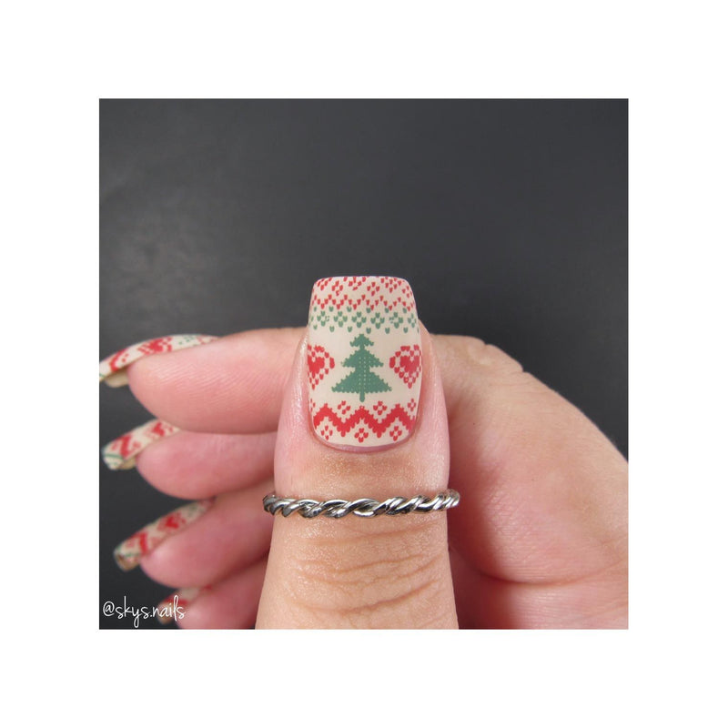 UberChic Beauty The Ultimate DIY Sweater Stamping Plate Dark Slate Gray