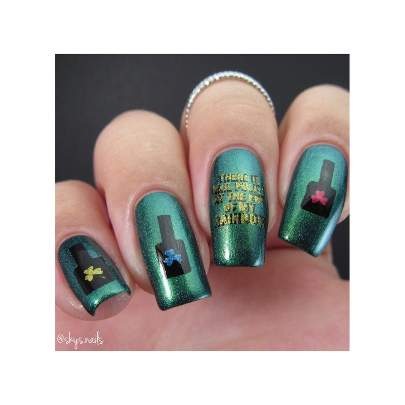 UberChic Beauty St Patrick's Day-05 Stamping Plate Rosy Brown