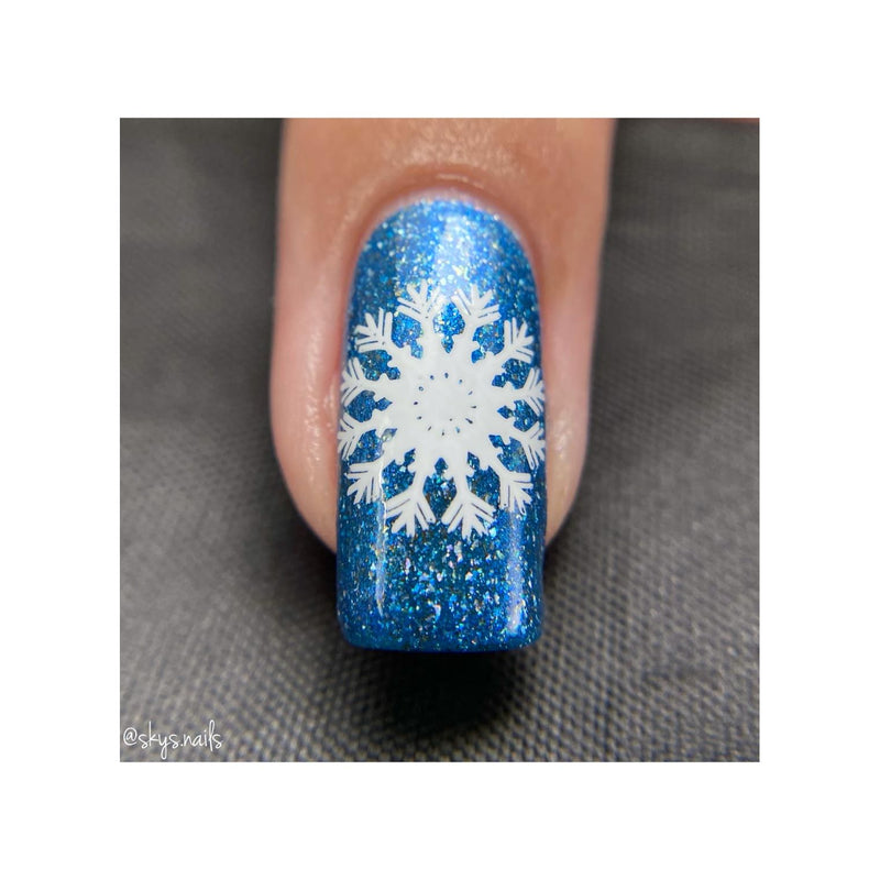 UberChic Beauty Let It Snow Stamping Plate Dim Gray