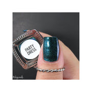 UberChic Beauty Party Dress - Holographic Polish Regular Polish Dark Slate Gray