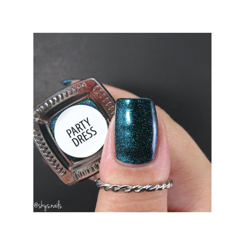 UberChic Beauty Party Dress - Holographic Polish Regular Polish Dark Slate Gray