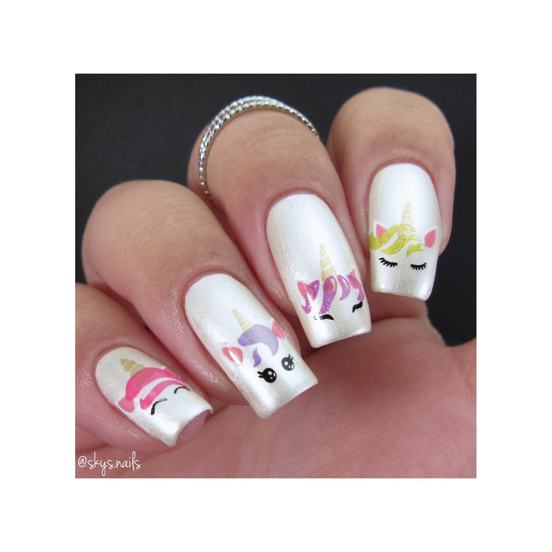 UberChic Beauty Unicorn Love-02 Stamping Plate Rosy Brown