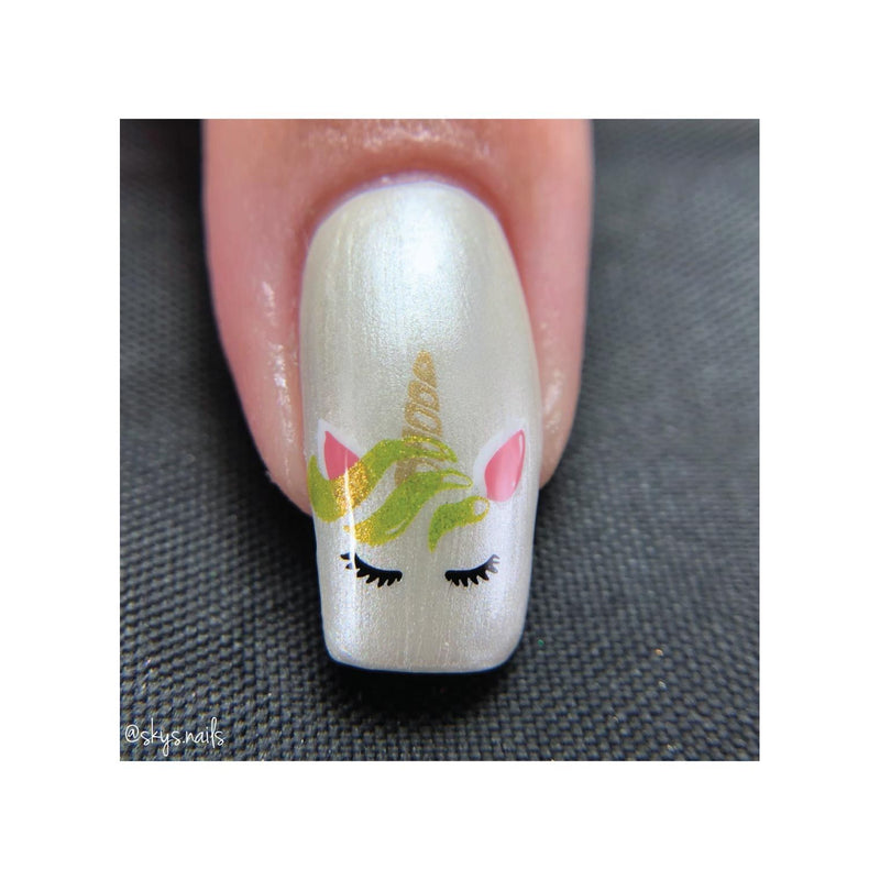 UberChic Beauty Unicorn Love-02 Stamping Plate Dark Slate Gray