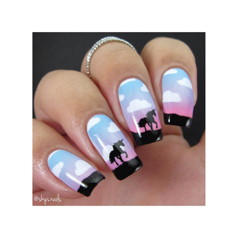 UberChic Beauty Unicorn Love-02 Stamping Plate Rosy Brown
