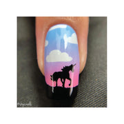 UberChic Beauty Unicorn Love-02 Stamping Plate Dark Slate Gray