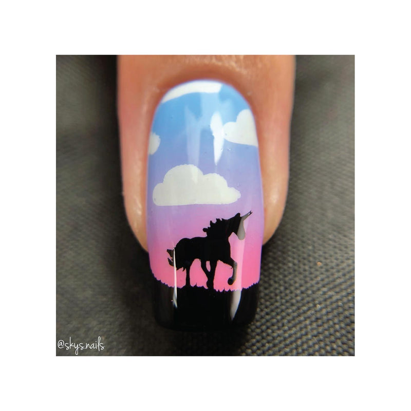 UberChic Beauty Unicorn Love-02 Stamping Plate Dark Slate Gray