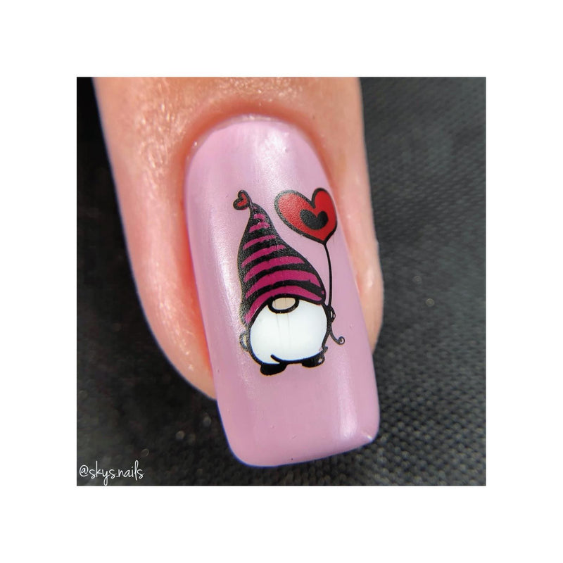 UberChic Beauty Elements of Love Stamping Plate Dark Slate Gray