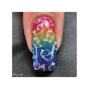 UberChic Beauty Unicorn Love-02 Stamping Plate Dark Slate Gray