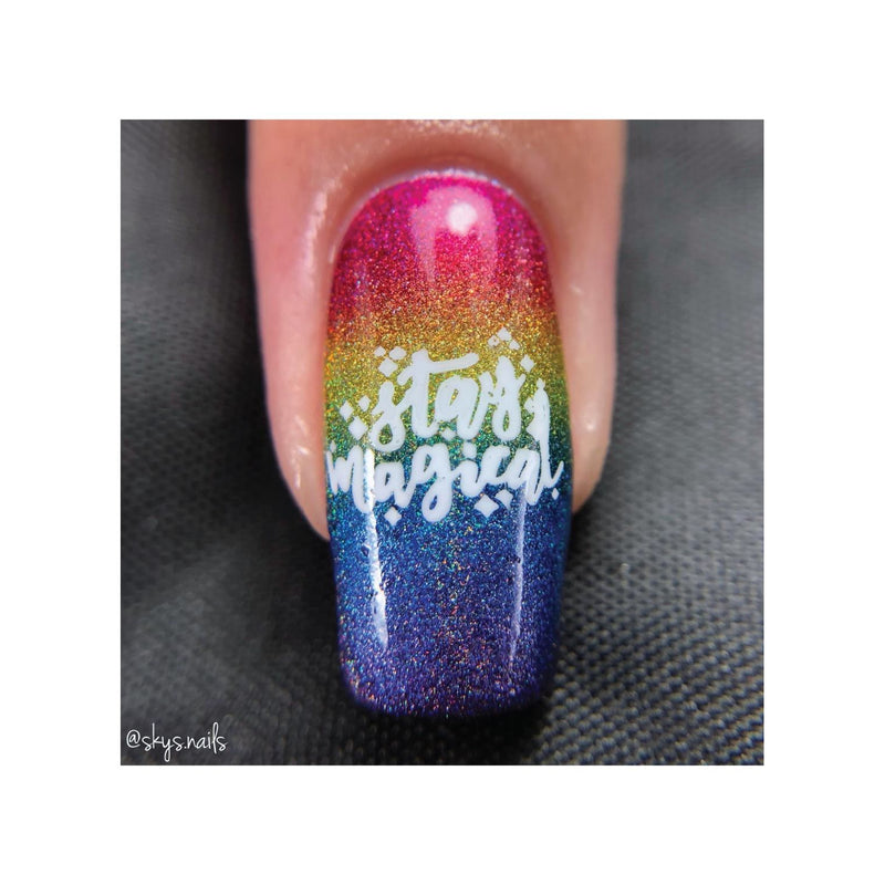 UberChic Beauty Unicorn Love-02 Stamping Plate Dark Slate Gray