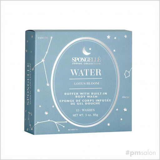 Spongellé Spongellé Water Lotus Bloom Buffer with Built-In Body Wash 85g Body Wash Infused Buffer White Smoke