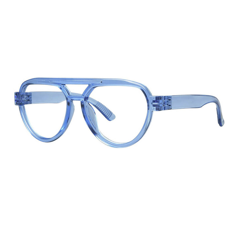 eyekeeper.com Pilot 30% Blue Light Blocking Metalless Screwless Glasses R2312-B15 Eyeglasses White Smoke Black / without magnification,Light Blue / without magnification,Green / without magnification,Rose / without magnification,Purple Red / without magnification,Red / without magnification