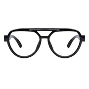 eyekeeper.com Pilot 30% Blue Light Blocking Metalless Screwless Glasses R2312-B15 Eyeglasses White Smoke Black / without magnification