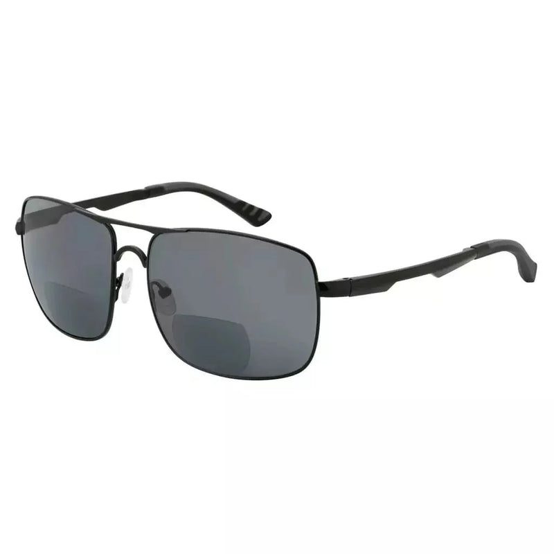 eyekeeper.com Pilot Style Bifocal Sunglasses SG804 Sunglasses White Smoke Gunmetal / +1.00,Gunmetal / +1.50,Gunmetal / +1.75,Gunmetal / +2.00,Gunmetal / +2.50,Gunmetal / +3.00,Gunmetal / +3.50