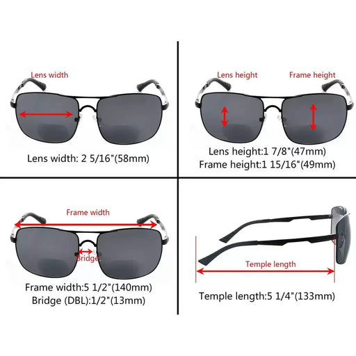 eyekeeper.com Pilot Style Bifocal Sunglasses SG804 Sunglasses White Smoke Black / +1.00,Black / +1.50,Black / +1.75,Black / +2.00,Black / +2.50,Black / +3.00,Black / +3.50,Brown / +1.00,Brown / +1.50,Brown / +1.75,Brown / +2.00,Brown / +2.50,Brown / +3.00,Brown / +3.50,Gunmetal / +1.00,Gunmetal / +1.50,Gunmetal / +1.75,Gunmetal