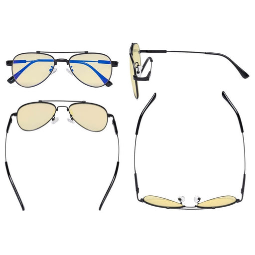 eyekeeper.com Pilot Style Blue Light Blocking Eyeglasses for Kids TMK1805 Eyeglasses White Smoke Black / without magnification,Blue / without magnification,Brown / without magnification,Gold / without magnification,Gunmetal / without magnification,Purple / without magnification,Red / without magnification,Silver / without magnification