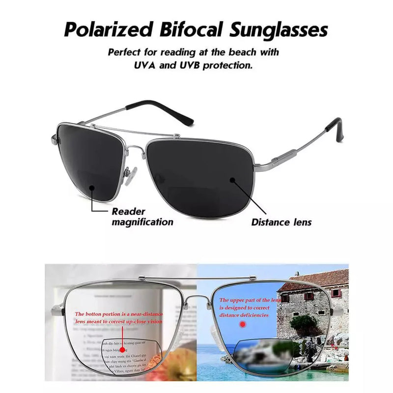eyekeeper.com Pilot Style Polarized Bifocal Sunglasses Readers PGSG1801 Sunglasses White Smoke Black / +1.50,Black / +2.00,Black / +2.50,Black / +3.00,Gunmetal / +2.50,Silver / +1.50,Silver / +2.00,Silver / +2.50,Silver / +3.00,Brown / +1.50,Brown / +2.00,Brown / +2.50,Gold / +1.50,Gold / +2.00,Gold / +2.50