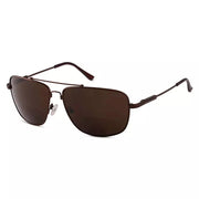 eyekeeper.com Pilot Style Polarized Bifocal Sunglasses Readers PGSG1801 Sunglasses White Smoke Brown / +1.50,Brown / +2.00,Brown / +2.50