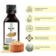 SiberianGreen.com Extra Virgin Siberian Pine Nut Oil – 100% Pure & Cold Pressed Cooking Oils White Smoke