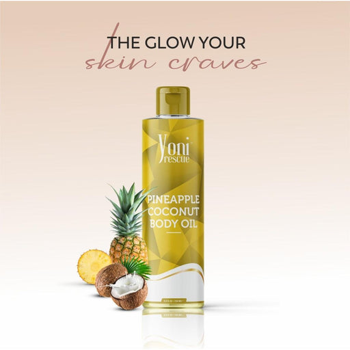 yoni rescue Pineapple Coconut - Body Oil Body Oil White Smoke 4oz,8oz