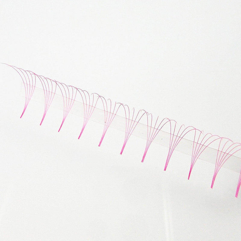 Mega Lash Academy Pink 5D Rapid Promade Fans - 600 Fans Promade Fans White Smoke 0.07 / CC / Mixed 8-9-10-11 mm,0.07 / CC / Mixed 12-13-14-15 mm