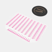 Mega Lash Academy Pink 5D Rapid Promade Fans - 600 Fans Promade Fans White Smoke 0.07 / CC / Mixed 8-9-10-11 mm,0.07 / CC / Mixed 12-13-14-15 mm