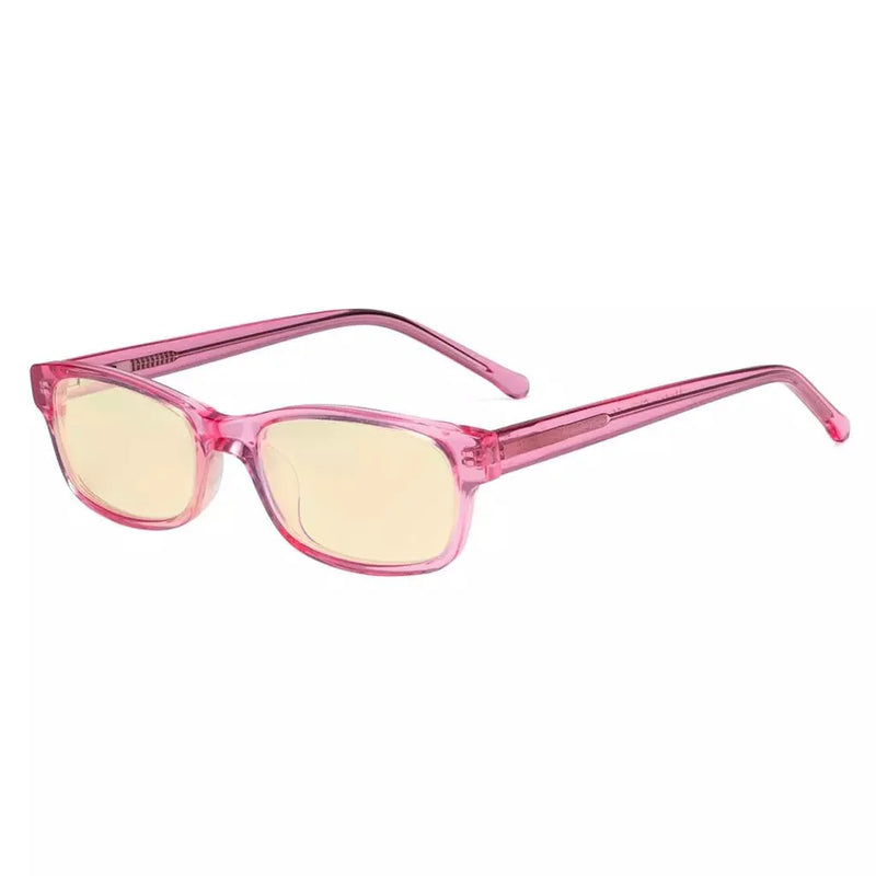 eyekeeper.com Blue Light Glasses Chic Narrow for Kids K02-BB60 Eyeglasses White Smoke Blue / without magnification,Blue White / without magnification,Champagne / without magnification,Black Red / without magnification,Yellow Black / without magnification
