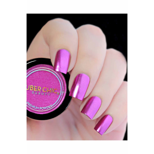 UberChic Beauty Pink Chrome Powder Dark Gray