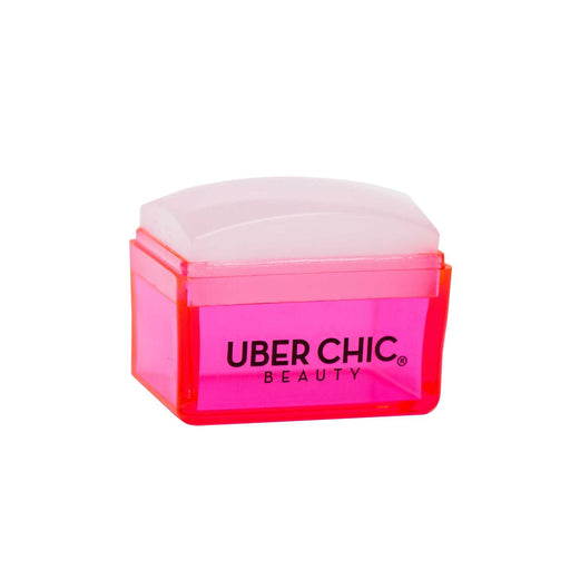 UberChic Beauty Pink Cube Marshmallow Stamper Tool Hot Pink