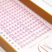 Mega Lash Academy Pink Promade Spikes Lash Trays Misty Rose 0.07 / CC / Mixed 8-15 mm