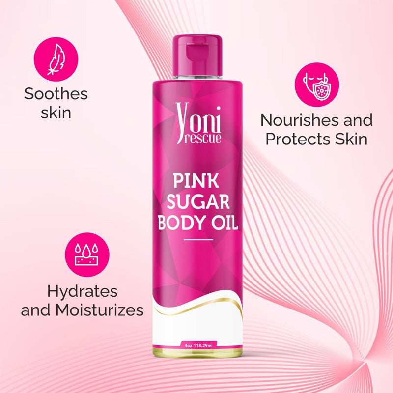 yoni rescue Pink Sugar 2 pc set - Body Oil + Eu De Parfum bundles Misty Rose