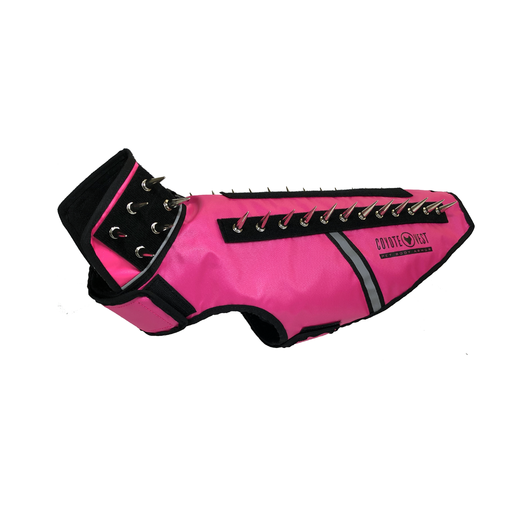 CoyoteVest SpikeVest Vest White Smoke Medium / Neon Pink