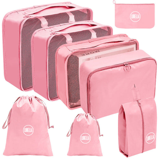 Lurella Cosmetics Travel Bag  Kit White Smoke Pink