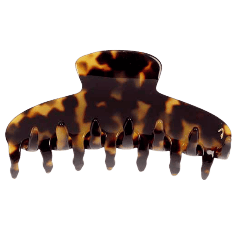 KOH-I-NOOR Beauty USA Janeke Large Hair Claw Clip – Strong Hold Claw Clip (Tortoiseshell & Tokyo) Hair Clip Black Tokyo
