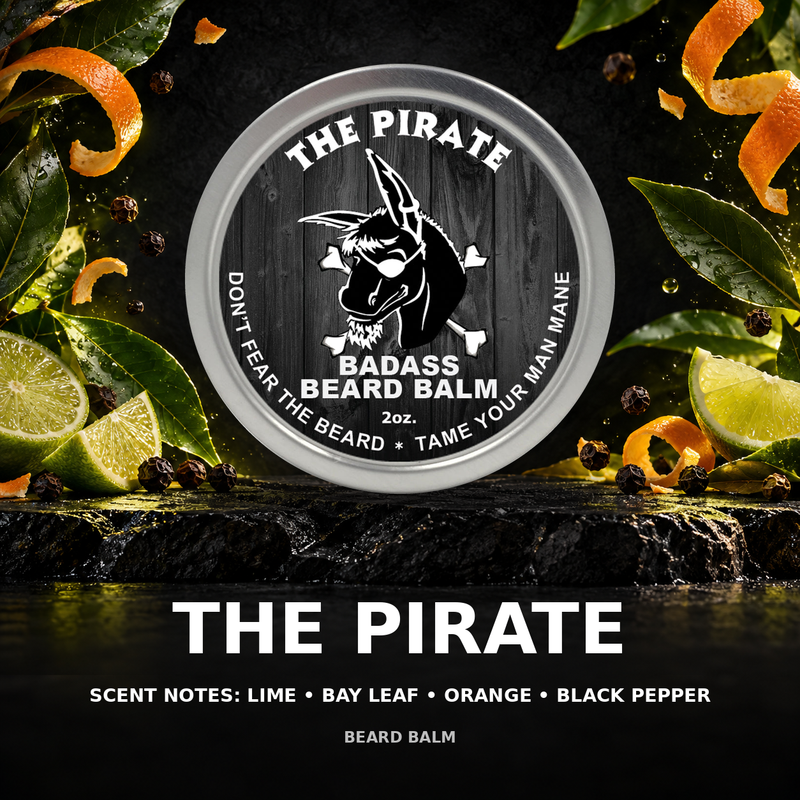 Badass Beard Care The Pirate Beard Balm BALM Black